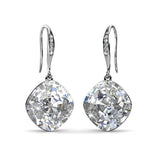 Round Cut Cubic Zirconia in 925 Sterling Silver Earrings 3