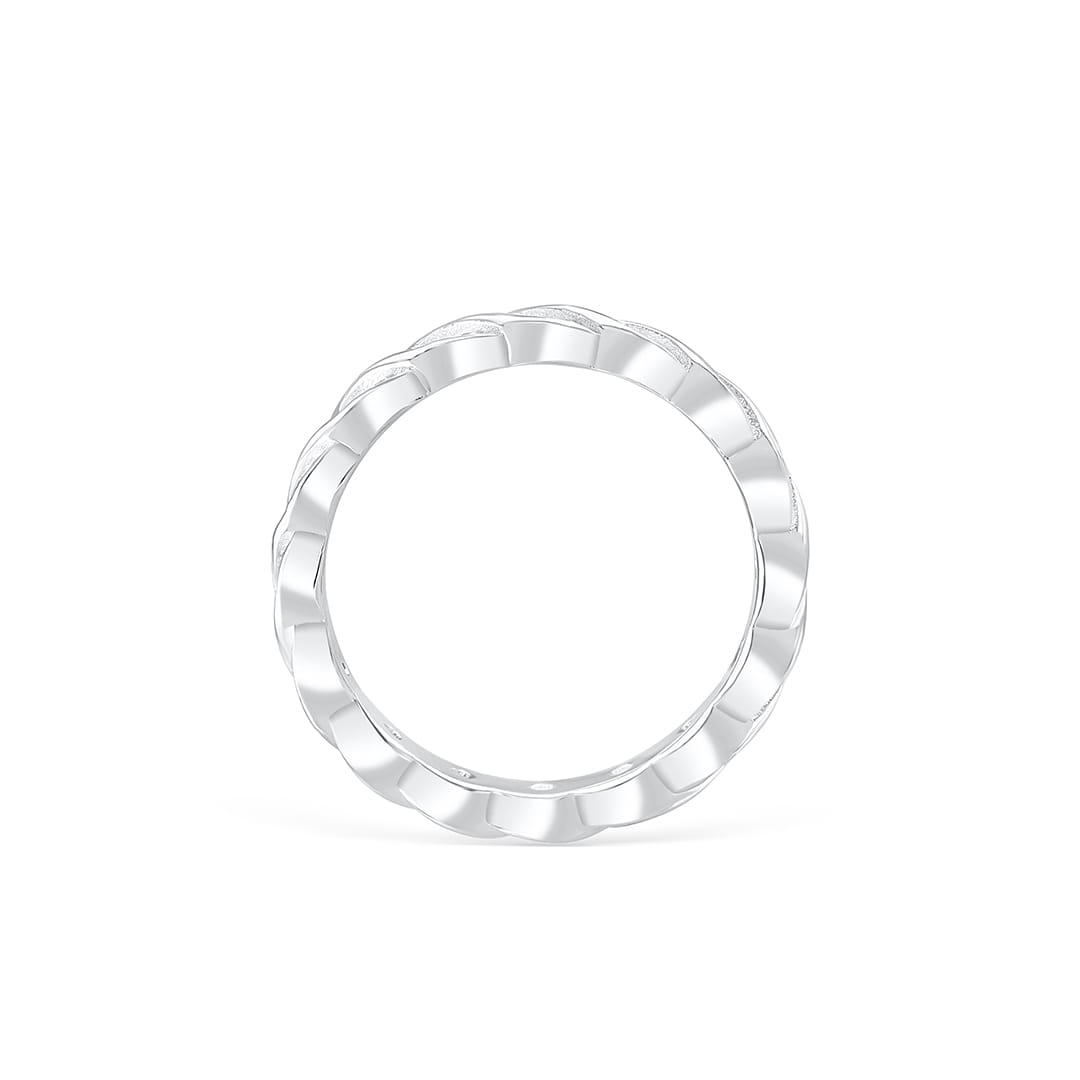 Stunning 0.2 TCW Round Moissanite Stones Wedding Bands 3