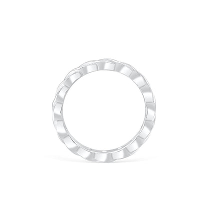 Stunning 0.2 TCW Round Moissanite Stones Wedding Bands 3