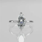 Stunning 1.05 CT Marquise Moissanite Engagement Ring with Hidden Halo Design 4