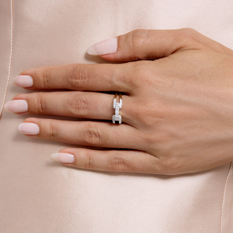Stunning 0.41 TCW Round Moissanite Stones Harness Wedding Band 2