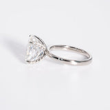 Stunning 5.0 CT Oval Shape Moissanite Engagement Ring with Solitaire Design 4