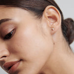 1.0 TCW Heart Cut Moissanite Stud Earrings in Gold 5