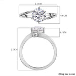 Round Cut Swirl Style Cubic Zirconia in 925 Sterling Silver TJC050 6