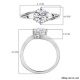 Round Cut Swirl Style Cubic Zirconia in 925 Sterling Silver TJC050 6