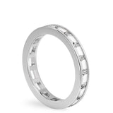 Stunning 0.50 CT Baguette Moissanite Stones Channel Full Eternity Wedding Band 2