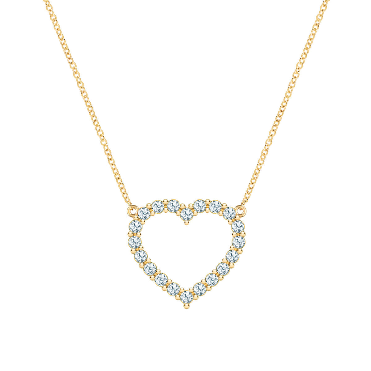 1.44 TCW Round Aquamarine Lab Made Diamond- March Birthstone Necklace 1