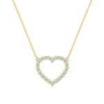 1.44 TCW Round Aquamarine Lab Made Diamond- March Birthstone Necklace 1