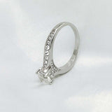 Round Cut Channel Setting Cubic Zirconia in 925 Sterling Silver Ring 6