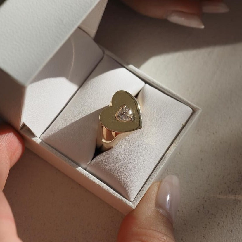 Stunning 0.5 CT Heart Moissanite Engagement Ring With Solitaire Design 2
