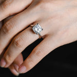Stunning 1.0 - 2.0 CT Cushion Moissanite Engagement Ring With Solitaire Design 4