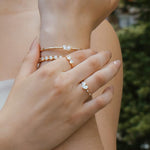 Stunning 0.30 TCW Heart Moissanite Stones Two Stone Wedding Band 8