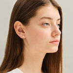 0.50 TCW Marquise Cut Moissanite Stud Earrings in Gold 6