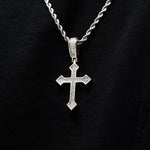 1.5 CT Round Moissanite CrossStyle Silver Pendant for Him 2