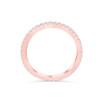 Stunning 0.4 TCW Round Moissanite Stone In Full Eternity Wedding Band 3