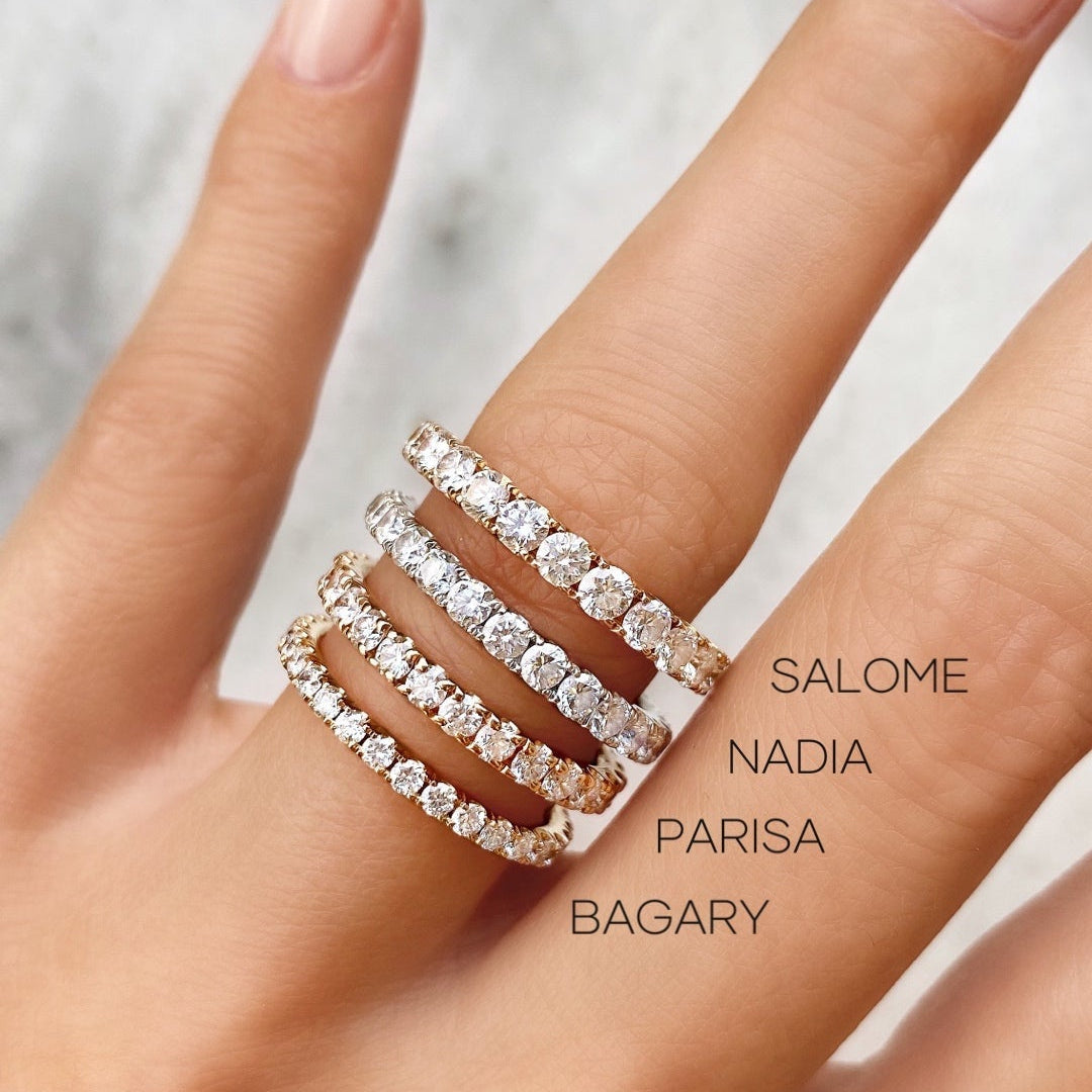 0.7 CT Round Full Eternity Lab Grown Diamond Wedding Band