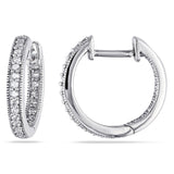 Round Cut Cubic Zirconia in 925 Sterling Silver Earrings 6