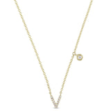 Round Cut Cubic Zirconia in 925 Sterling Silver Necklace 8