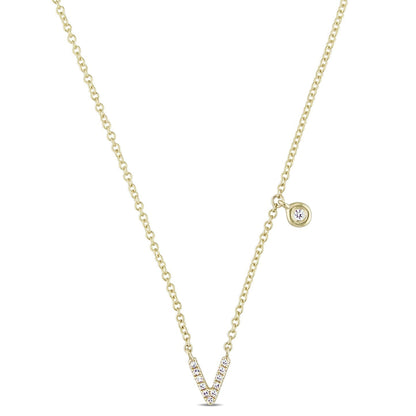 Round Cut Cubic Zirconia in 925 Sterling Silver Necklace 12