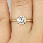 Stunning 1 CT Round Moissanite Engagement Ring With Solitaire Design 5