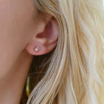 0.28 TCW Baguette Aquamarine Lab Made Diamond- March Birthstone Studs 5