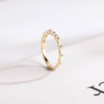 Stunning 0.2 TCW Marquise Moissanite Stones Half Eternity Wedding Bands 9