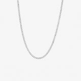 Round Cut Cubic Zirconia in 925 Sterling Silver Necklace 1