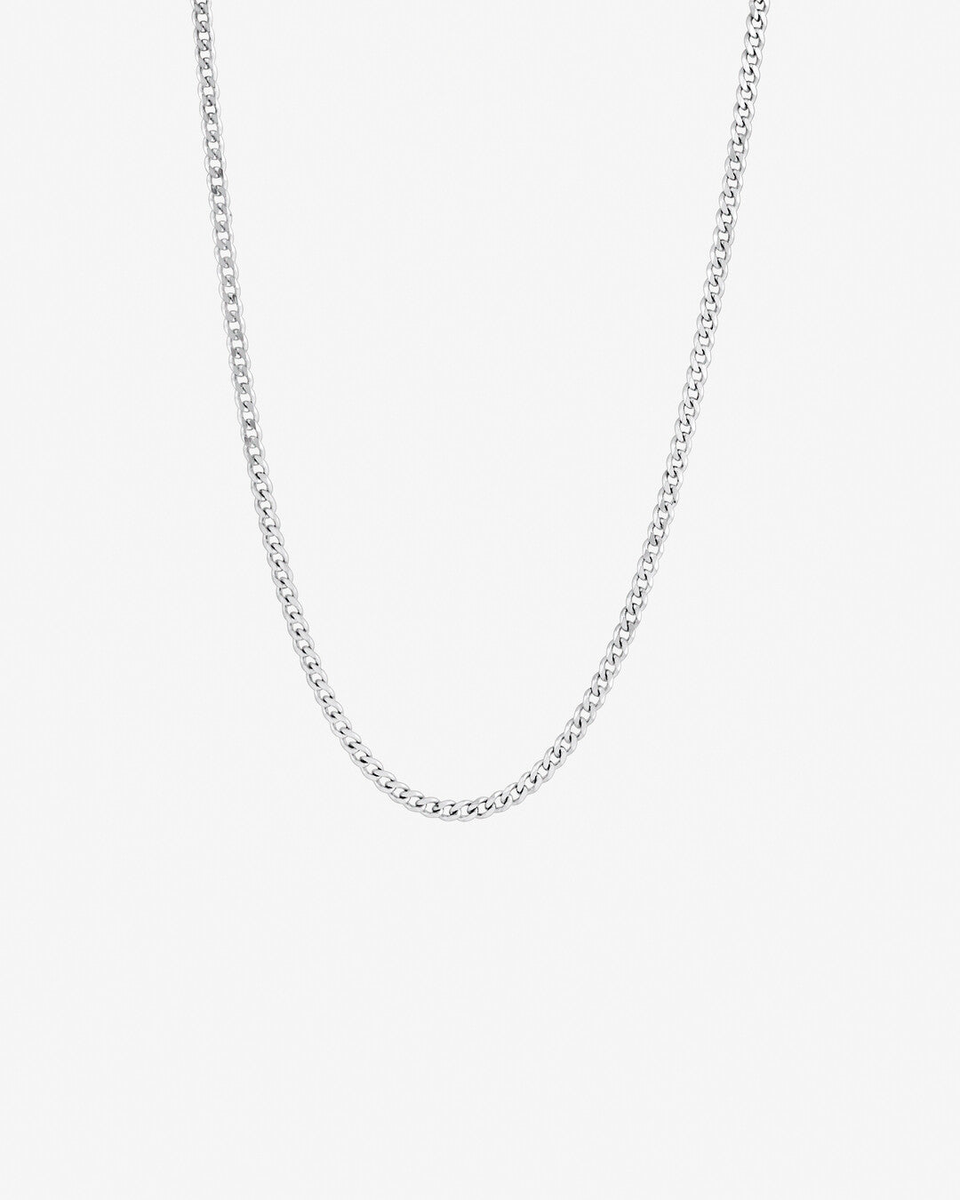 Round Cut Cubic Zirconia in 925 Sterling Silver Necklace 1