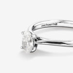 Stunning 0.5 CT Oval Moissanite Stone Engagement Ring In Solitaire Design 5