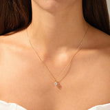 1.0 CT Heart Moissanite Diamond Solitaire Pendant Necklace in Solid Gold 4