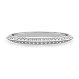 Stunning 0.20 TCW Round Moissanite Stones Two Rows Wedding Bands 1