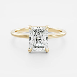 Stunning 2.0-3.0 CT Radiant Moissanite Engagement Ring with Solitaire Design