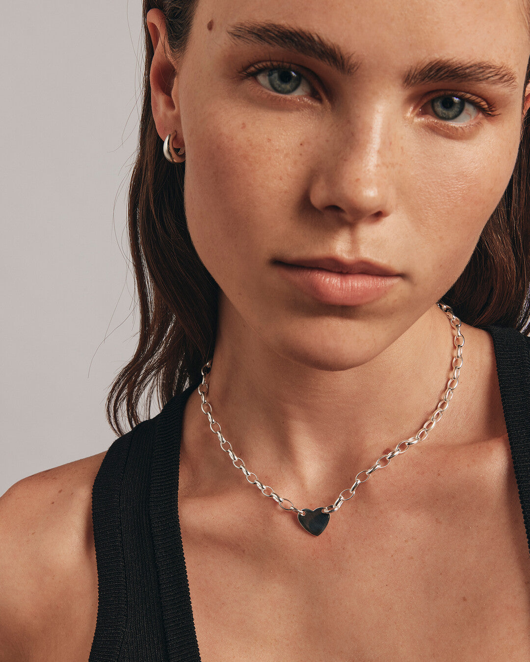 Round Cut Cubic Zirconia in 925 Sterling Silver Necklace 5