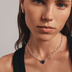 Round Cut Cubic Zirconia in 925 Sterling Silver Necklace 5