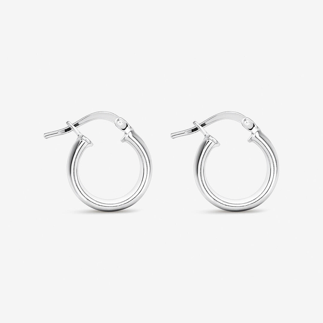 Round Cut Cubic Zirconia in 925 Sterling Silver Earrings 2