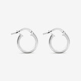 Round Cut Cubic Zirconia in 925 Sterling Silver Earrings 2