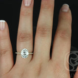 Stunning 3.0 CT Oval Moissanite Engagement Ring with Pave Design 4