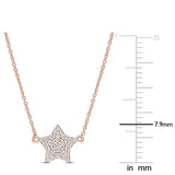 Round Cut Cubic Zirconia in 925 Sterling Silver Necklace 10