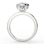 Stunning 2.11 CT Oval Moissanite Engagement Ring with Bezel Design 6