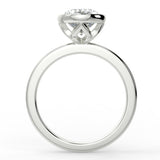 Stunning 2.11 CT Oval Moissanite Engagement Ring with Bezel Design 6