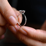 Stunning 3.0 CT Emerald Moissanite Engagement Ring with Solitaire Design 6
