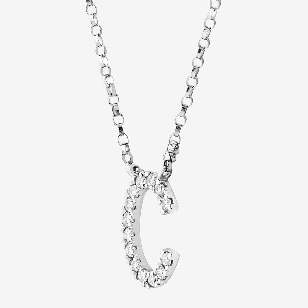 Round Cut Cubic Zirconia in 925 Sterling Silver Necklace 2
