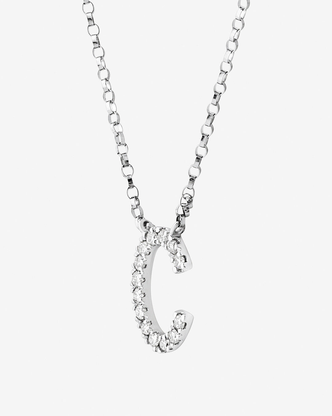 Round Cut Cubic Zirconia in 925 Sterling Silver Necklace 2