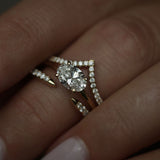 1.0 CT Oval Solitaire CVD F/VS2 Diamond Engagement Ring 11