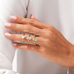 Stunning 1.0-2.0 CT Emerald Moissanite Engagement Ring with Bezel Design 9