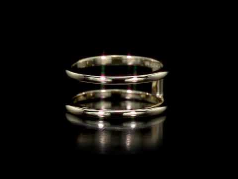 Round Cut Cubic Zirconia in 925 Sterling Silver Wedding Bands 7