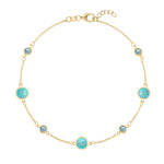 3.7 TCW Round Topaz Lab Made Diamond- December Birthstone Bracelet 1