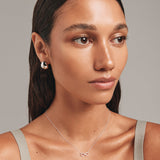 Round Cut Cubic Zirconia in 925 Sterling Silver Necklace 5