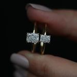 0.71 CT Radiant Solitaire CVD E/VS1 Diamond Engagement Ring 9