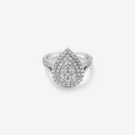 Stunning 1.3 TCW Round Moissanite Engagement Ring Clusters  Design 1